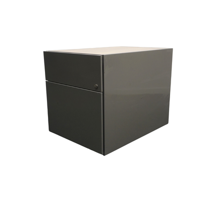 Gispen Ladeblok | 49 x 42 x 60 cm | 2- lades | Grijs | Licht Eiken Topblad