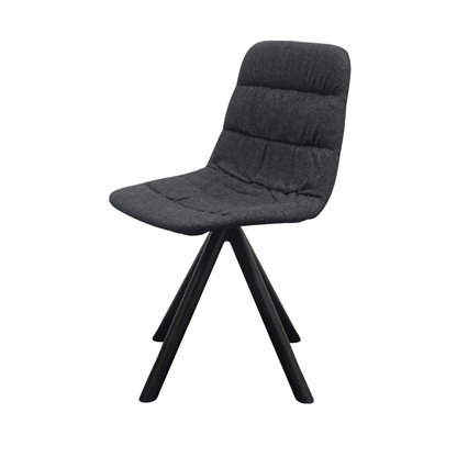 Viccarbe Maarten Soft Upholstery Design Stoel | Donkergrijs