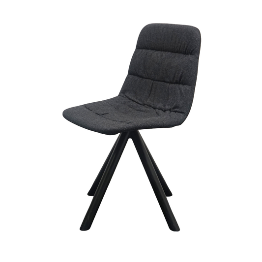 Viccarbe Maarten Soft Upholstery Design Stoel | Donkergrijs