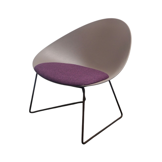 Arper Adell Lounge Chair Design Fauteuil | Bruin / Paars