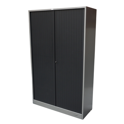Ahrend Roldeurkast | Archiefkast | 195 x 120 x 45 cm | Zilvergrijs / Zwart