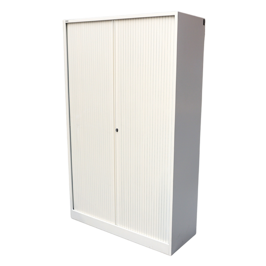 Ahrend Roldeurkast | Archiefkast | 195 x 120 x 45 cm | Wit | Metalen deuren