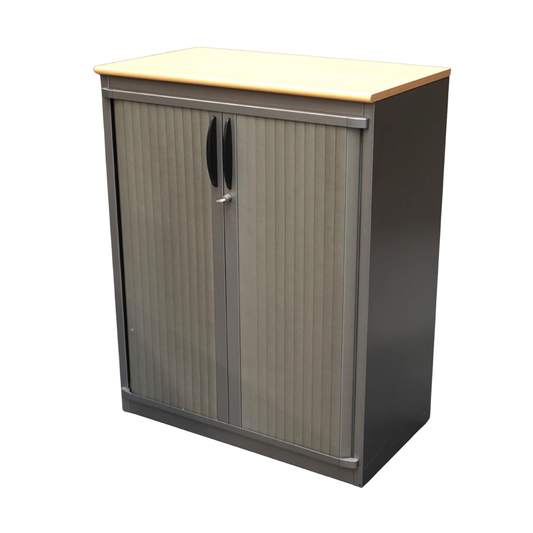 Steelcase Roldeurkast | Archiefkast | 101 x 80 x 45 cm | Grijs