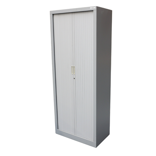 Roldeurkast | Archiefkast | 198 x 80 x 45 cm | Lichtgrijs