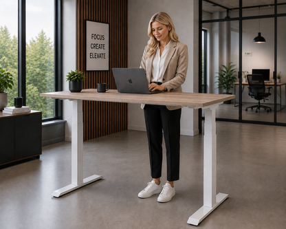 Zit-Sta Bureau Elektrisch WPD Deluxe | 2 Motoren | NEN-EN 527