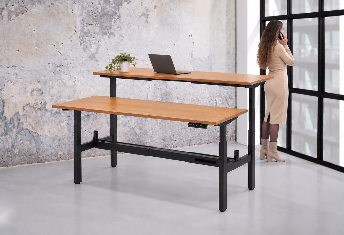 Zit-Sta Duo Bureau Elektrisch WPD | 140x80 cm