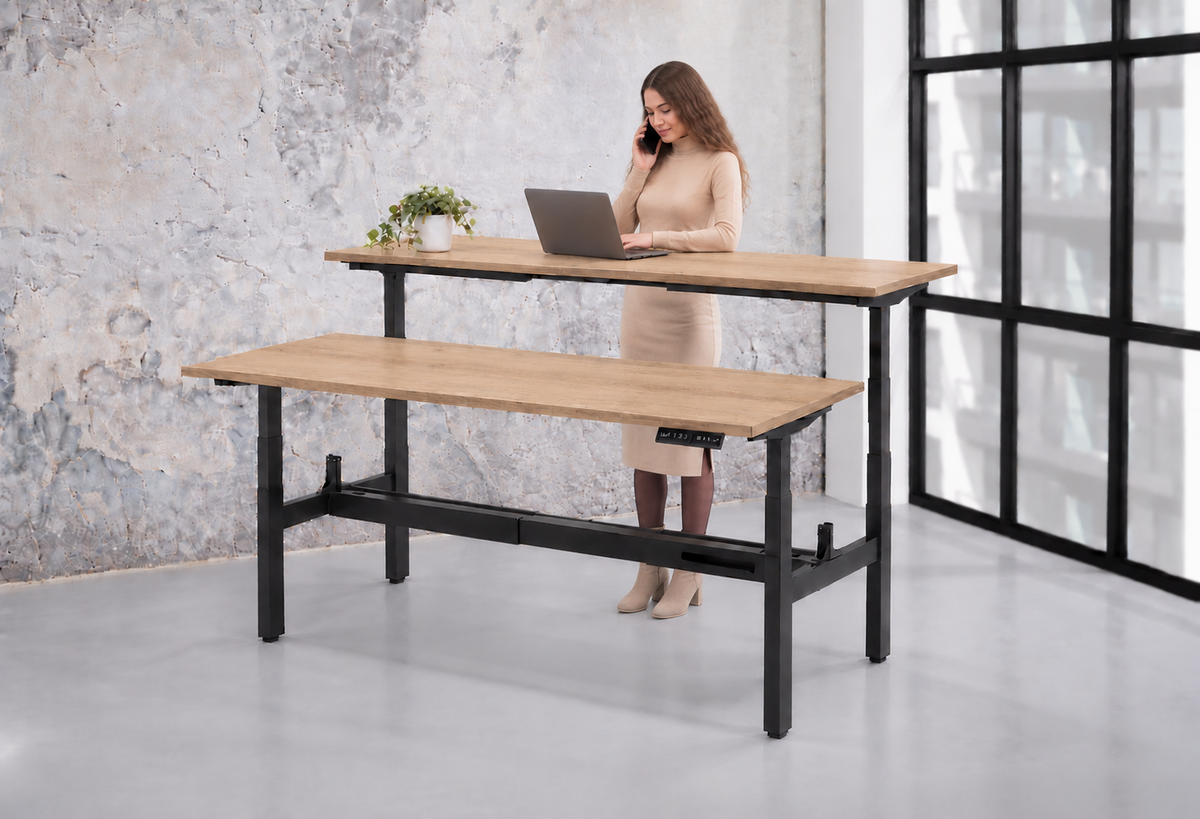 Zit-Sta Duo Bureau Elektrisch WPD | 140x80 cm