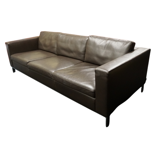 Walter Knoll Foster 503 Design Bank | Bruin Leer | 3-zits