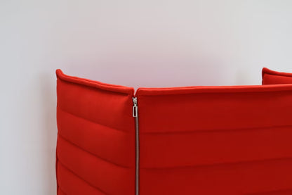 Vitra Alcove Highback Design Bank | Akoestische Bank | Rood