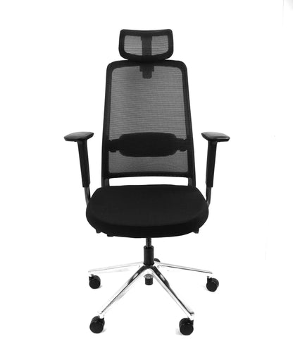 RMOffice Mila Manager Bureaustoel | Hoofdsteun | Zwart