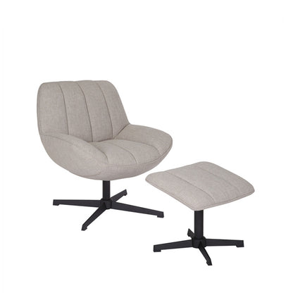 Fauteuil Santa + Hocker | Leverbaar in Diverse Kleuren