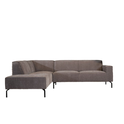 Loungebank Kansas | Hoekbank | Ribstof | Leverbaar in Diverse Kleuren