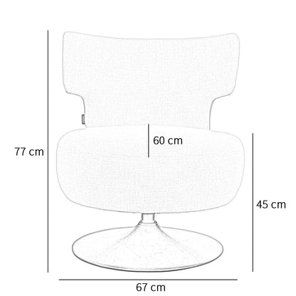 Fauteuil Metro | Draaibaar | Leverbaar in Diverse Kleuren