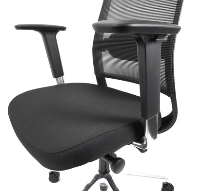 RMOffice Mila Manager Bureaustoel | Hoofdsteun | Zwart
