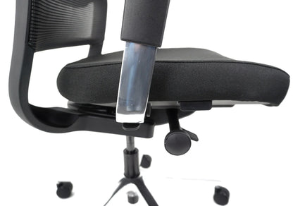 RMOffice Mila Manager Bureaustoel | Hoofdsteun | Zwart