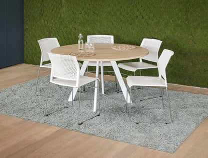 Vergadertafel Spin | Rond | 120 cm | Leverbaar in Diverse Kleuren