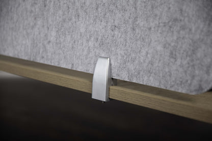 Akoestisch Opzetscherm | 18 mm | Hoogte 390 mm | Bevestiging Aluminium