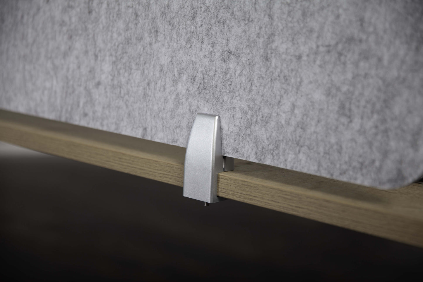 Akoestisch Opzetscherm | 18 mm | Hoogte 790 mm | Bevestiging Wit