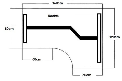 Zit-sta Wingbureau Professional Line | Elektrisch | 65 - 130 cm