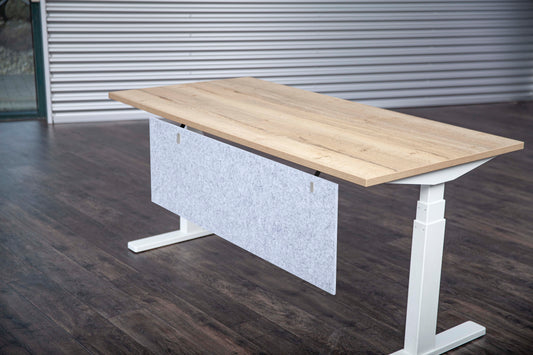 Akoestisch Zichtschot | 9 mm | Hoogte 390 mm | Bevestiging Chroom
