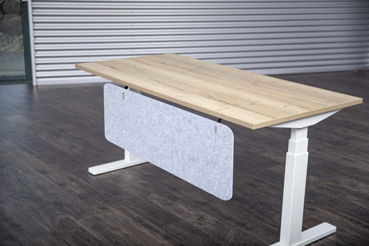 Akoestisch Zichtschot | 9 mm | Hoogte 590 mm | Bevestiging Chroom